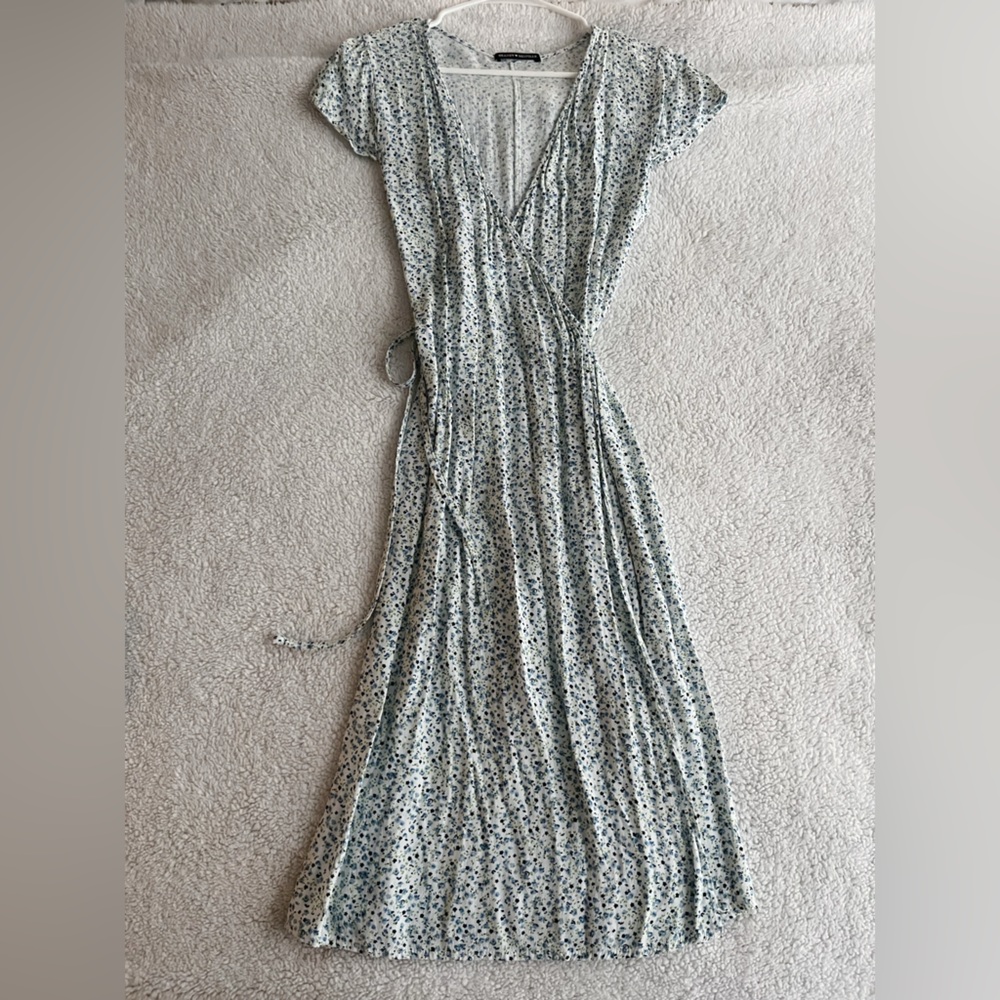 Brandy Melville Light Floral Wrap Dress